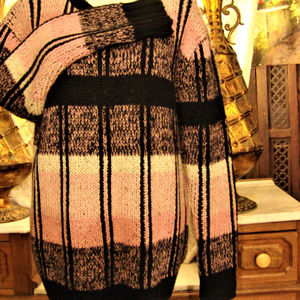 FOREVER 21 womens  Heavy PLAID knit Sweater L